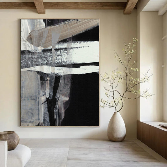 Custom Large Abstract Paintings: Handmade with Striking Textures DTP193