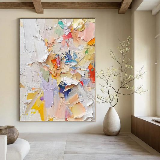 Earthy Textured Abstract Wall Art for Bedroom & Office DKH0971