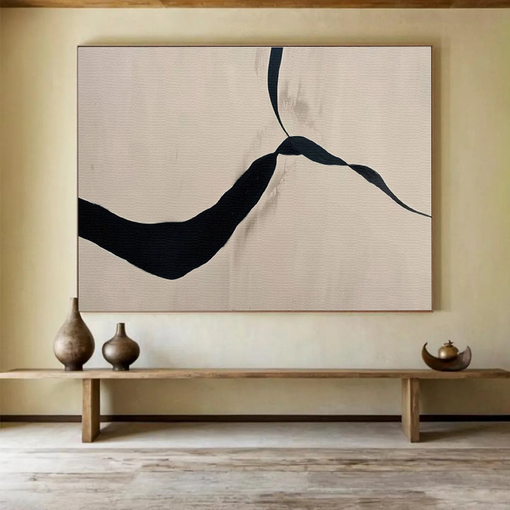Enormous Hand - Painted Textured Abstract Canvas for Bedroom & Dining Room DKH589