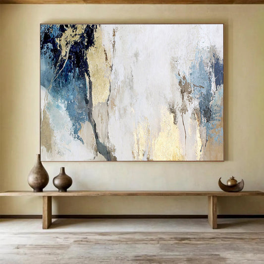 Tailored Hand-Painted Large Abstract Art for Bedroom & Entryway DKH128