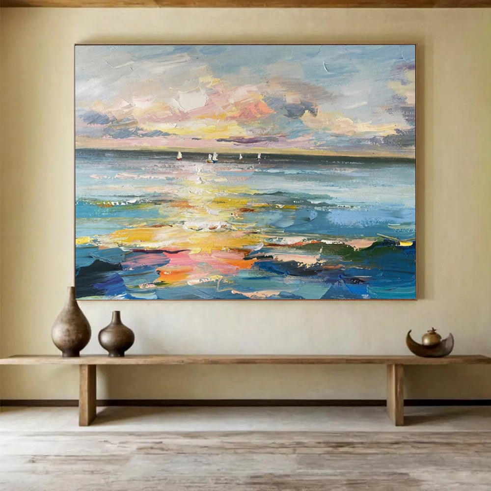Ethereal Large Abstract Canvas for Living Room & Bedroom LargeART1738