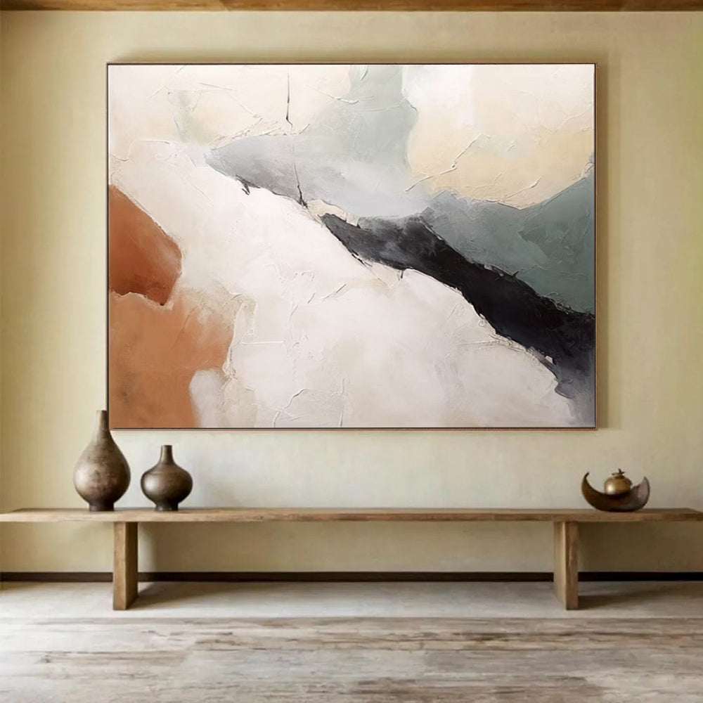 Giant Hand-Painted Abstract Wall Art for Dining Room & Bar LargeART1510