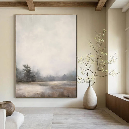 Soft Textured Abstract Wall Art for Bedroom & Retreat LargeART2058