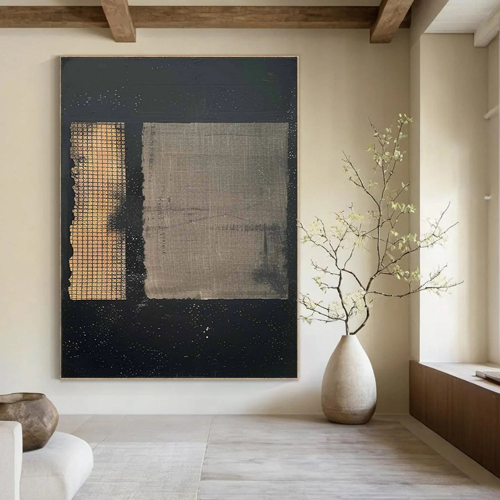 Hand-Painted Large Custom Abstract Paintings for Bar & Entryway DTP307