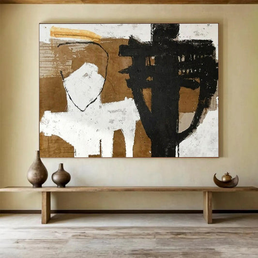 Monumental Abstract Canvas for Office & Dining Room LargeART1655