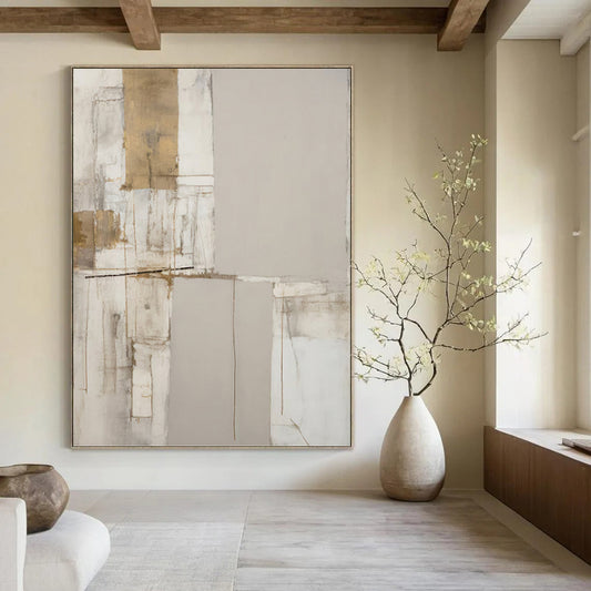 Enticing Hand - Painted Textured Abstract for Hallway & Bedroom DKH1318