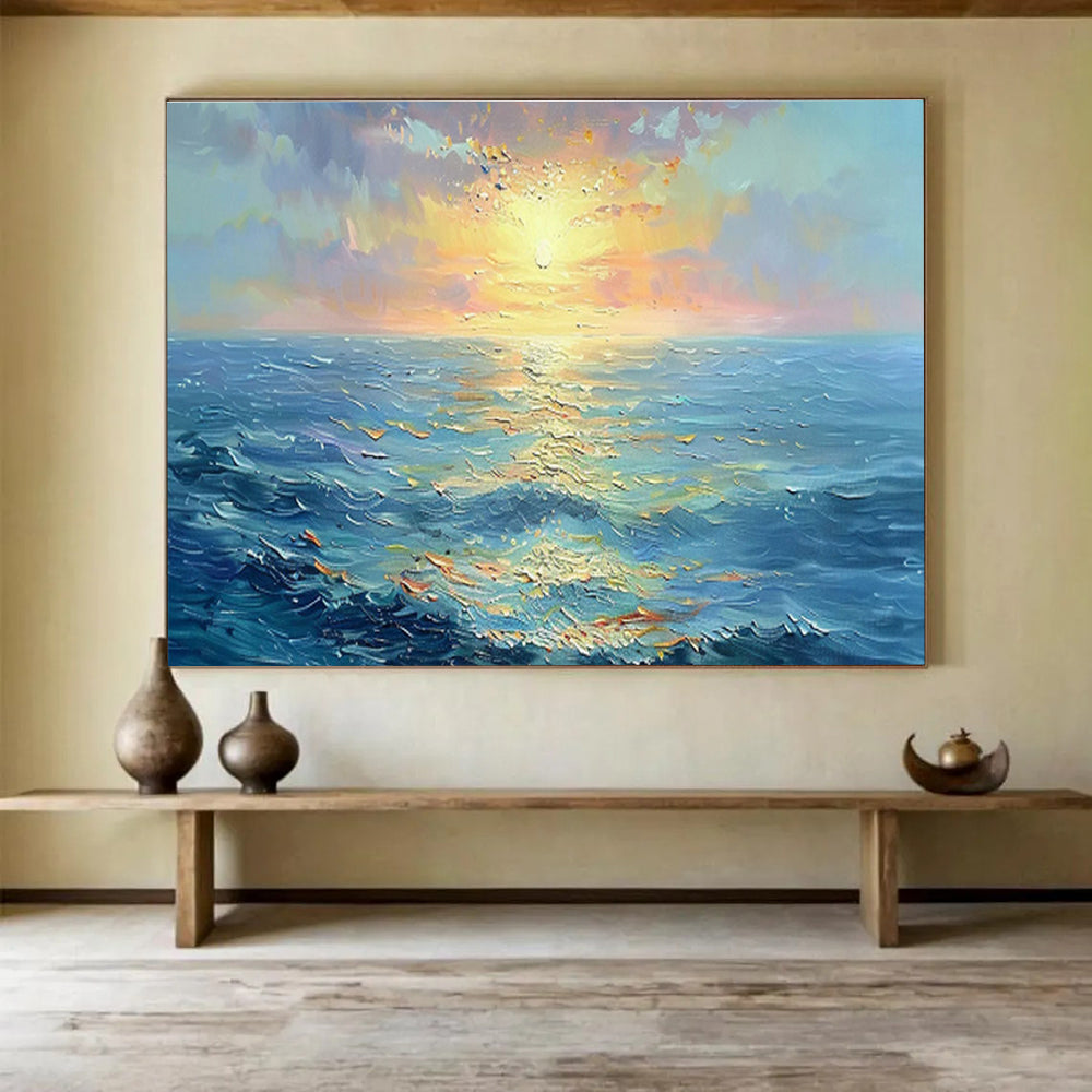 Immense Hand - Painted Textured Abstract Wall Mural for Captivating Focal Points DKH760