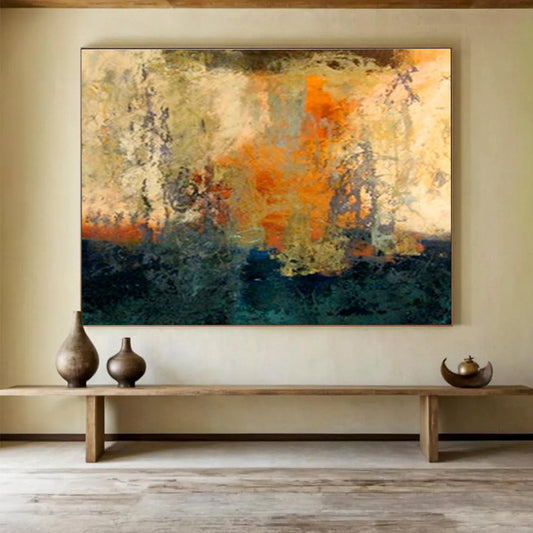 Striking Large - Format Abstract Wall Art for Entryway & Bedroom DKH378