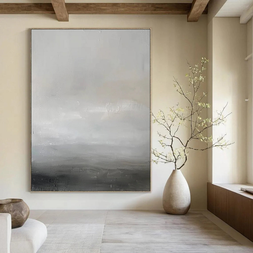 Extended - Dimension Hand - Painted Custom Abstract Canvas for Bedroom and Hallway DTP064
