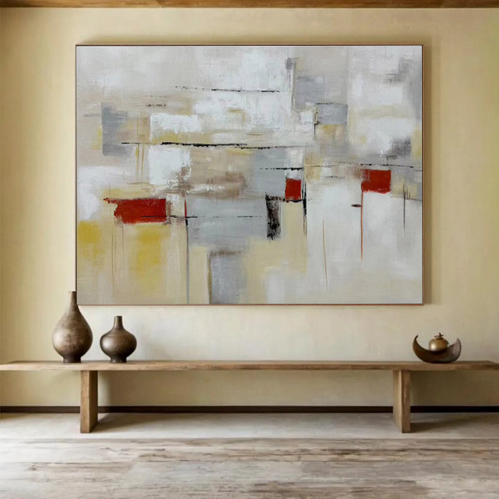 Vast Handmade Textured Abstract Wall Mural for Artistic Elevations DKH750