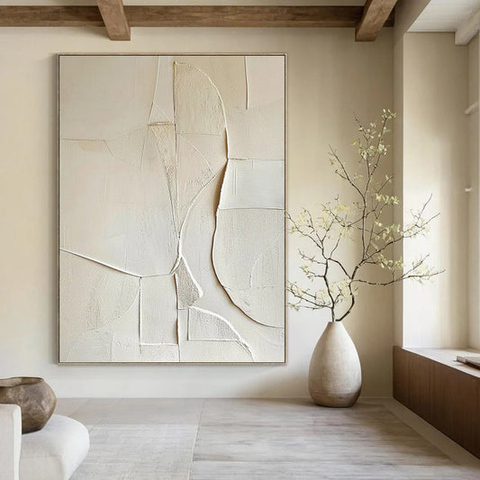 Enchanting Hand - Painted Textured Abstract for Dining Room & Hotel DKH1314