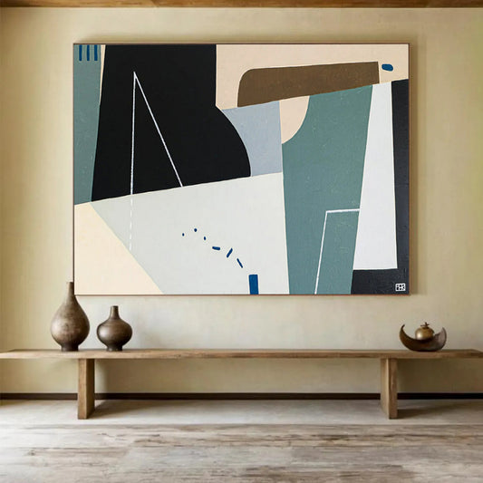 Cozy Plush Abstract Mural for Entryway & Hotel Lobby LargeART1805