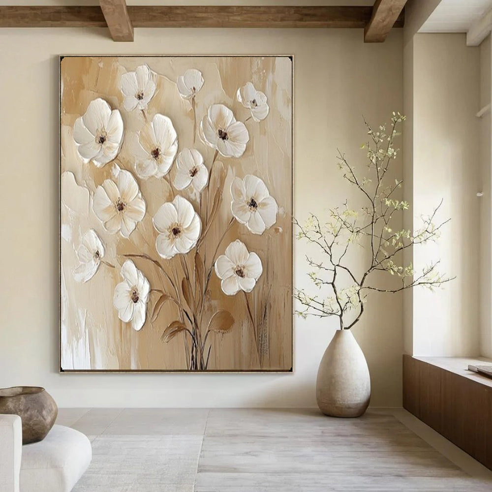 Artisan-Made Large-Scale Textured Canvas for Office & Hotel LargeART2155