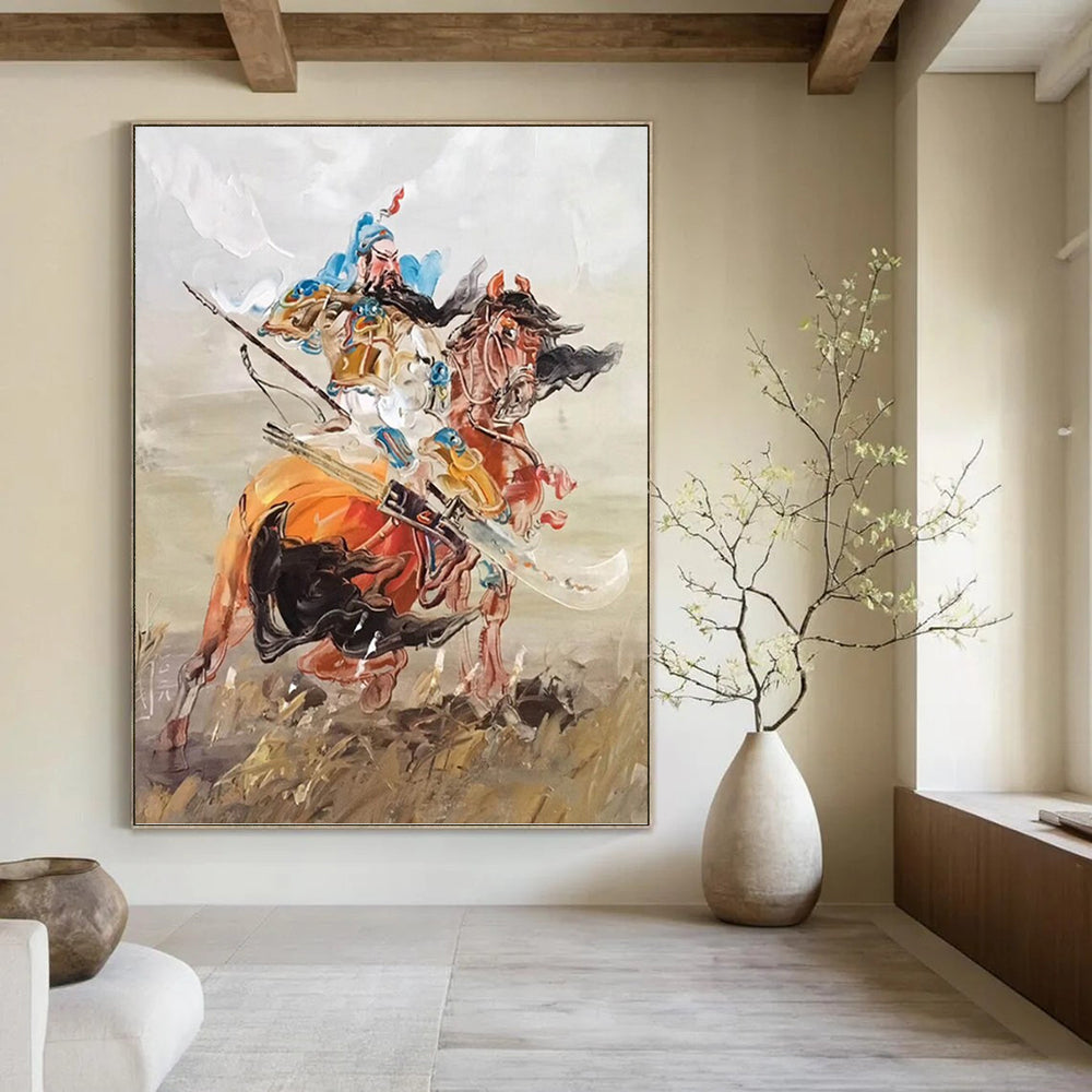 Immense Vertical Hand - Painted Textured Custom Abstract Rhapsody for Office and Hallway DKH1590