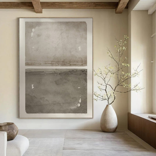 Charming Hand - Painted Textured Abstract on Canvas for Bedroom & Entryway DKH1359