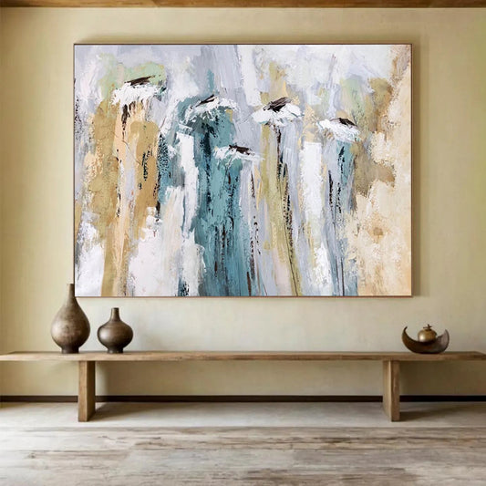 Soft - Toned Floral Abstract: A Delicate Touch of Nature DLZ155