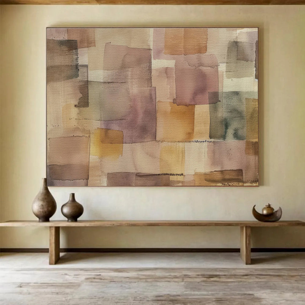 Vast Hand - Painted Textured Abstract Wall Decor for Bedroom & Hallway DKH592