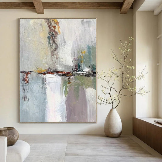 Custom Hand-Painted Abstract Painting for Bedroom & Hotel Music Lounges LargeART1460