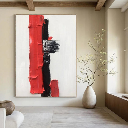 Custom Abstract Artworks with Rich Textures for Hotel & Entryway DTP390