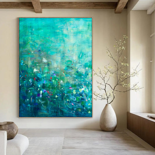 Hand-Painted Personalized Abstract Painting for Bedroom & Hotel LargeART1859