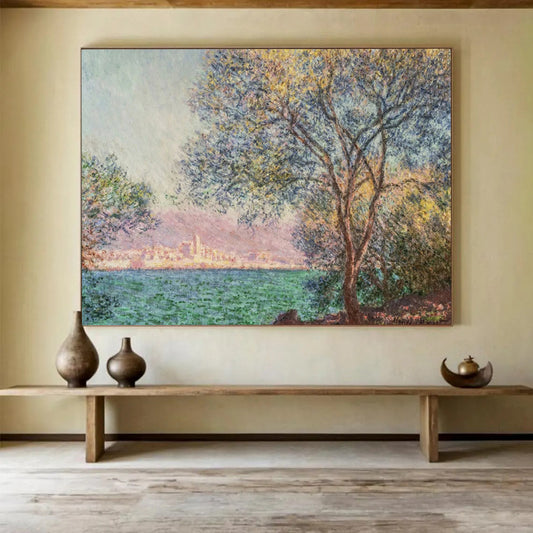 Serene Large - Format Abstract Painting for Entryway & Living Room LargeART1611