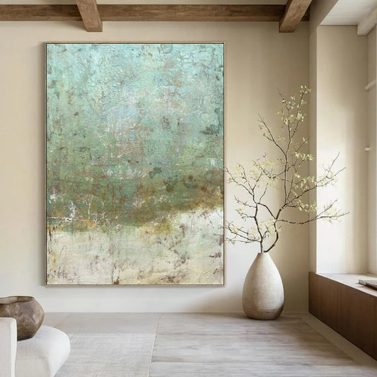 Supersized Hand - Painted Custom Abstract Work (with Unique Textures), for Bedroom and Living Room DKH1472