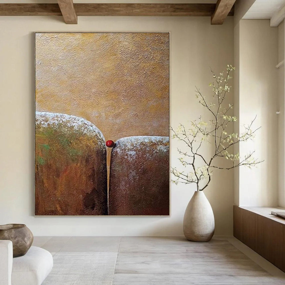 Titanic - Sized Hand - Painted Textured Custom Abstract Creation for Hallway and Hotel DTP033