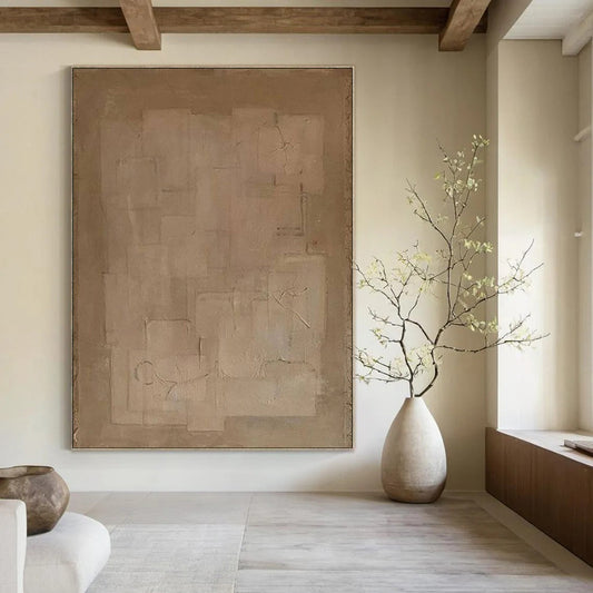 Custom Textured Abstract Paintings for Hotel & Entryway DTP334