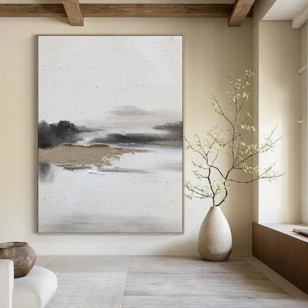 Large Vertical Custom Abstract Hand - Painted Artwork for Bar and Hallway DKH1672