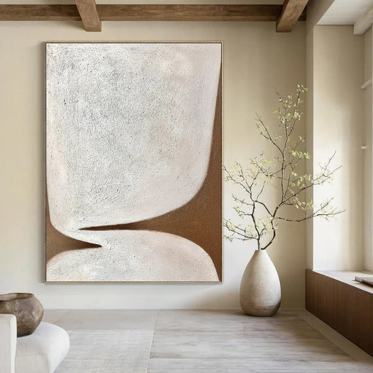 Enormous Hand - Painted Textured Abstract Painting for Living Room & Office DKH1179