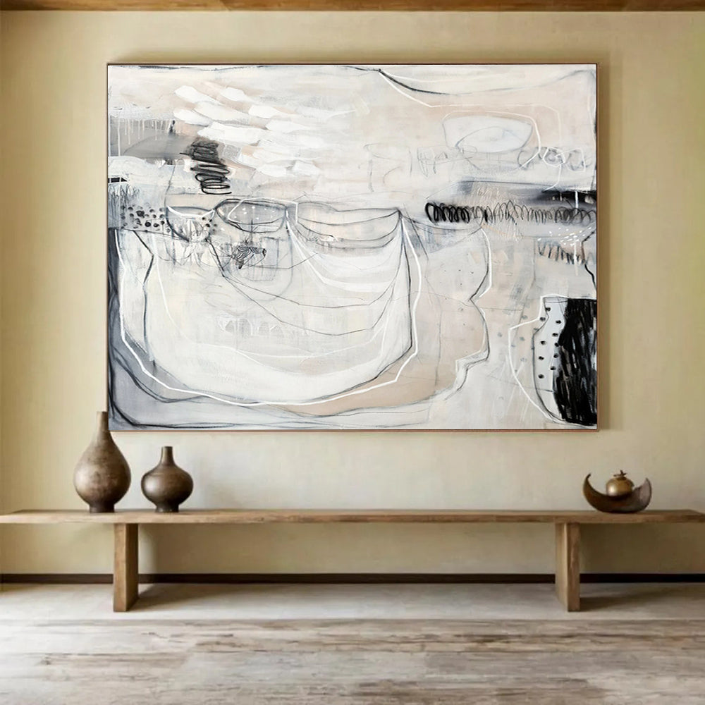 Personalized Abstract Canvas for Bedroom & Entryway DKH074
