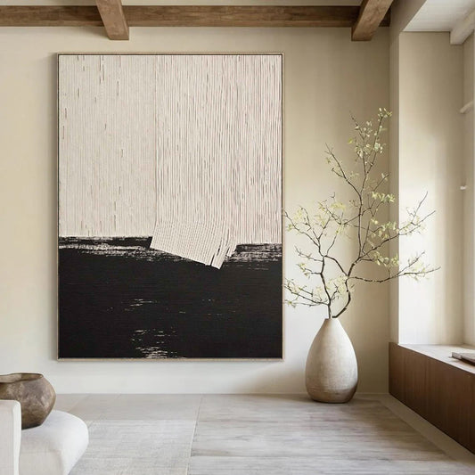 Extra - Vast - Reach Hand - Painted Custom Abstract Symphony (with Rich Textures), for Office and Entryway DKH1503