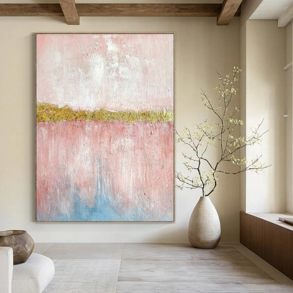 Gigantic Hand-Painted Abstract Mural for Bedroom & Dining Room LargeART2288