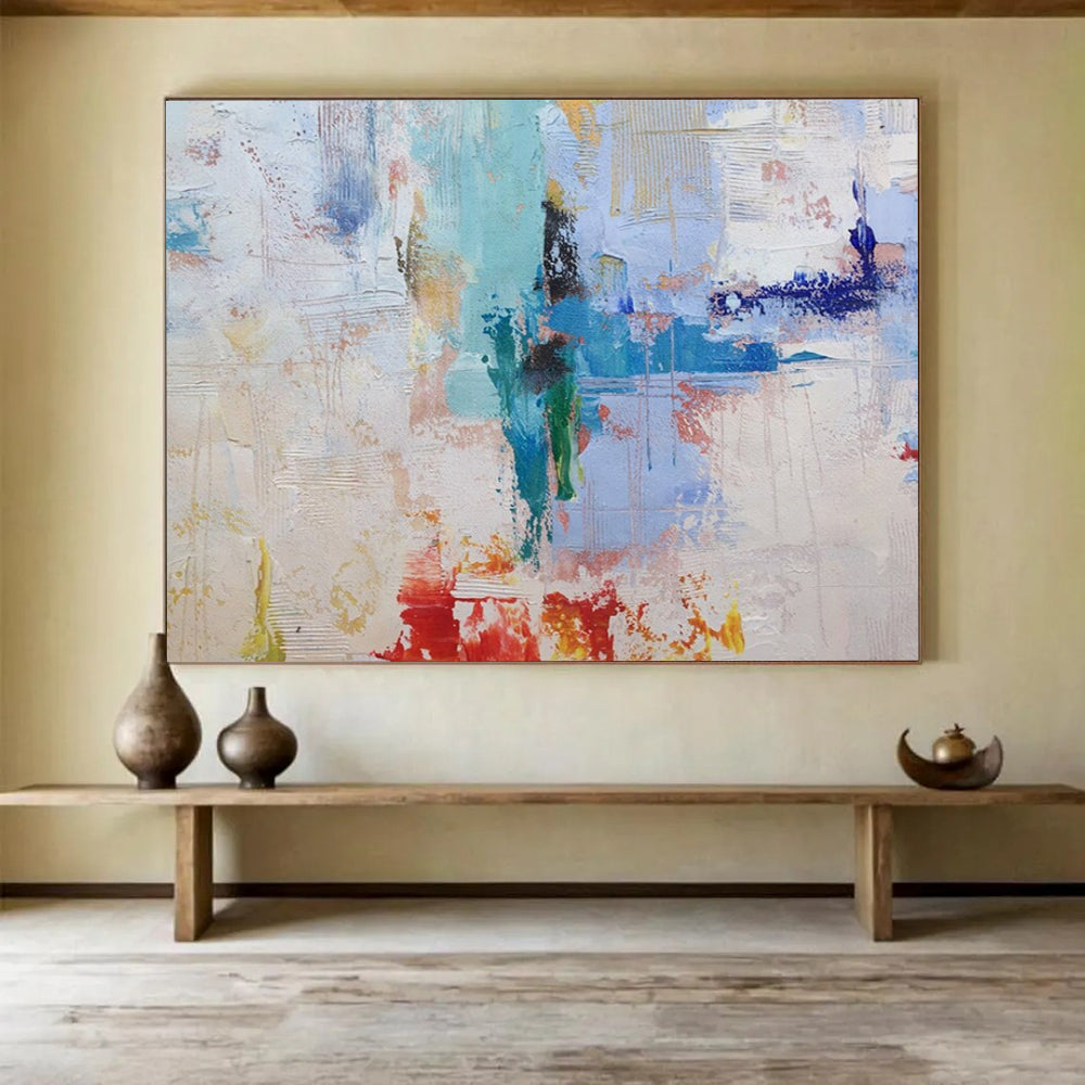 Geometric Abstract Wall Art for Office & Dining Room LargeART1739