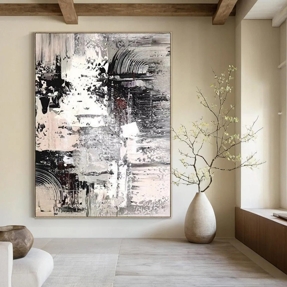 Big-Size Custom Textured Abstract Paintings for Office & Hallway DTP392