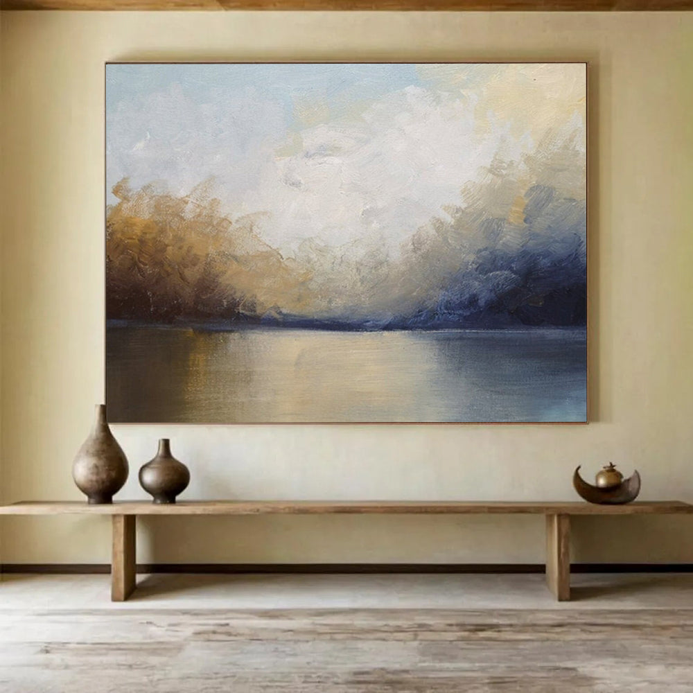 Soft Landscape Abstract - Calming Bedroom Oasis DLZ009