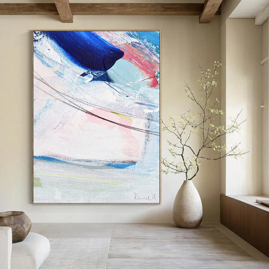 Braided Textures: Mega - Sized Custom Abstract Canvas for Dining Room and Hallway DTP150