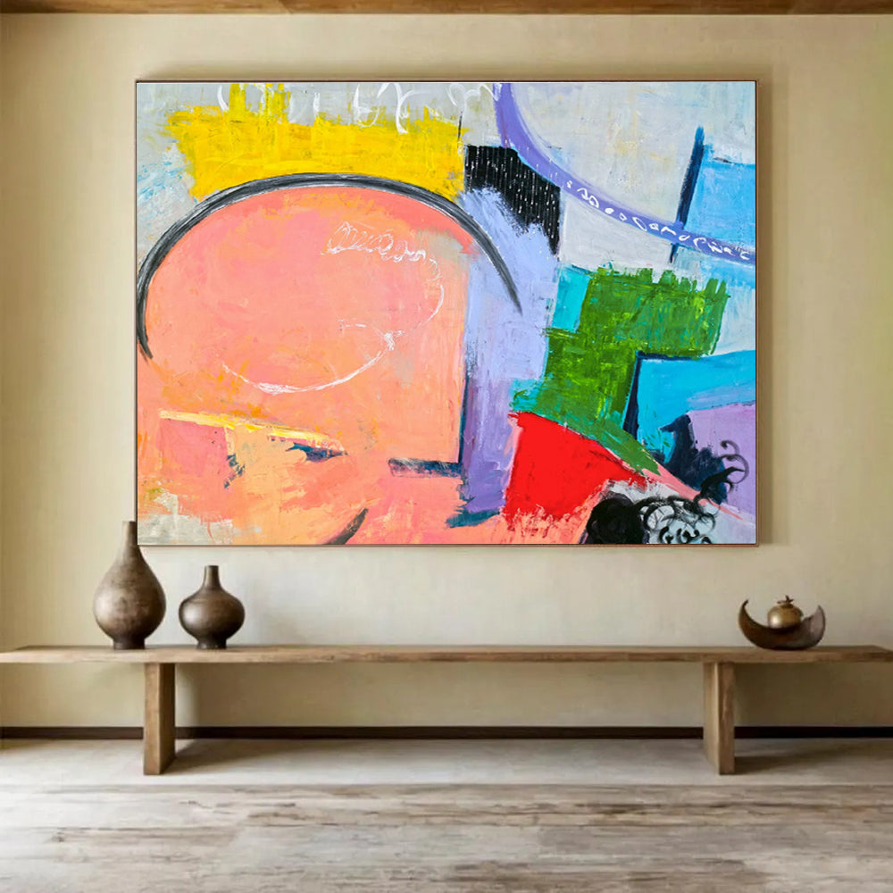 Enormous Hand - Painted Abstract Canvas for Bedroom & Dining Room DKH560