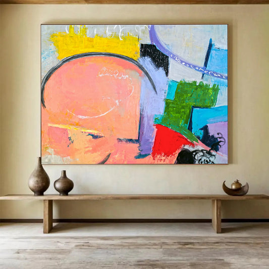 Enormous Hand - Painted Abstract Canvas for Bedroom & Dining Room DKH560