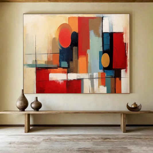 Geometric Abstract - Modern Living Room or Office Statement DLZ219