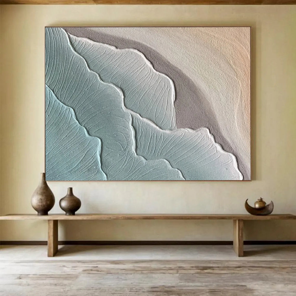 Giant-Format Hand-Painted Abstract Wall Art for Entryway & Living Room LargeART1525