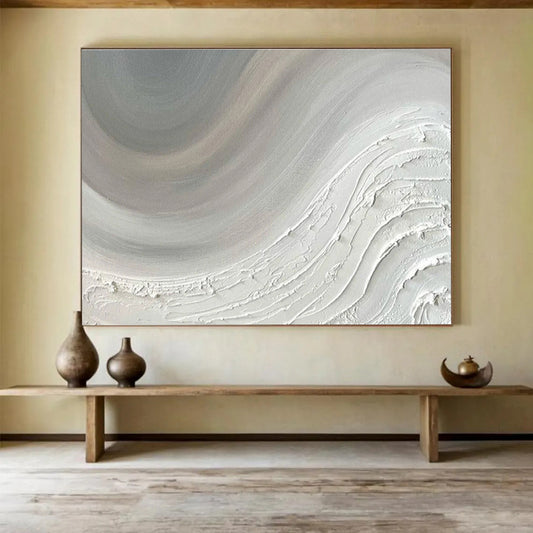 Massive Hand - Painted Textured Abstract Canvas for Living Room & Entryway DKH584