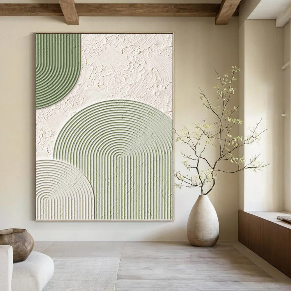 Vast - Format Hand - Painted Custom Abstract Canvas (with Dynamic Textures), for Bedroom and Office DKH1488