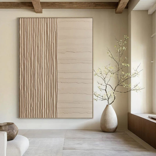 Palace - Sized Hand - Painted Custom Abstract Work (with Exquisite Textures), for Office and Bedroom DKH1478