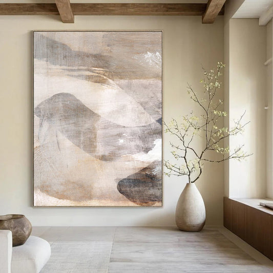 Hand-Painted Big Custom Abstract Art: Textures to Elevate Your Decor DTP210