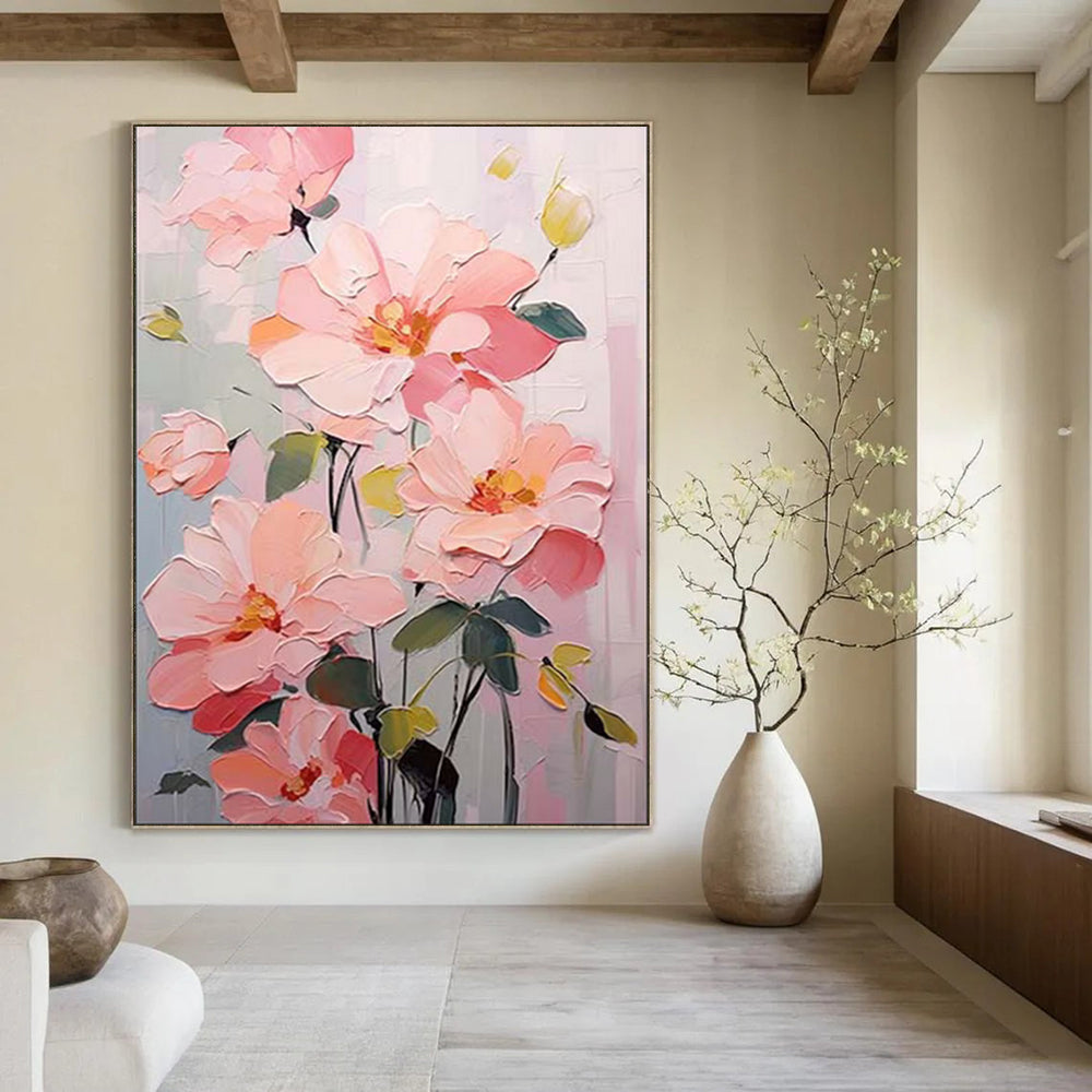 Custom Hand-Painted Abstract Mural for Office & Bar LargeART1905