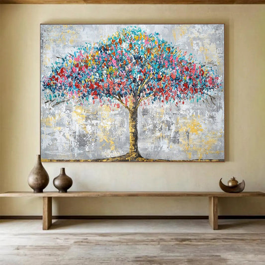 Huge Hand-Painted Abstract Artwork for Living Room & Office LargeART1514