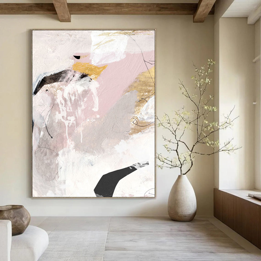 Large Custom Abstract Paintings: Handmade, Textured, and Inviting DTP211