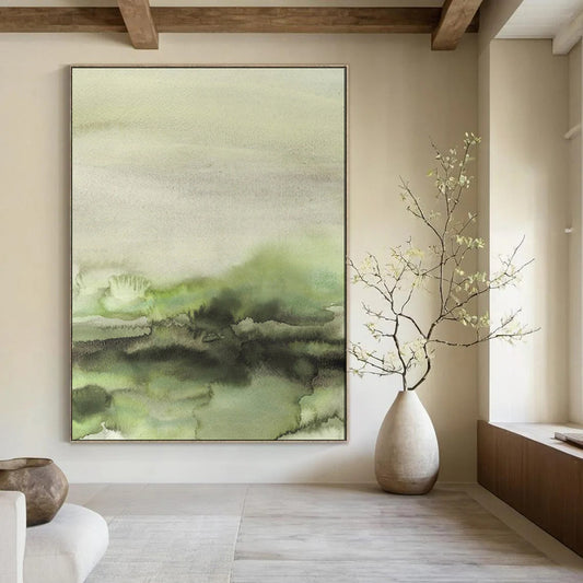 Elegant & Refined Hand-Painted Bespoke Abstract Painting for Bedroom & Hotel LargeART1965