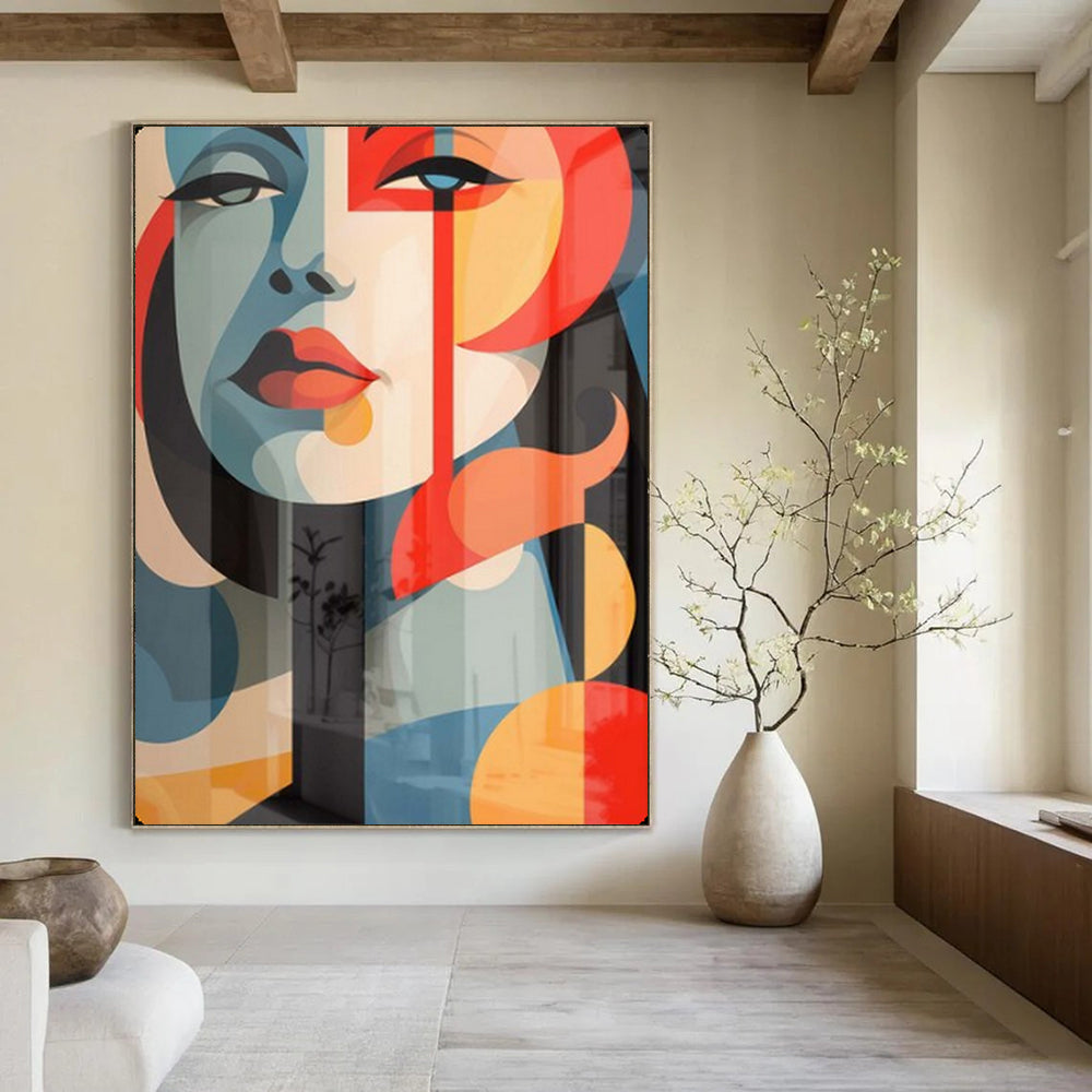 Hand-Painted Textured Wall Installation for Bar & Living Room LargeART2172